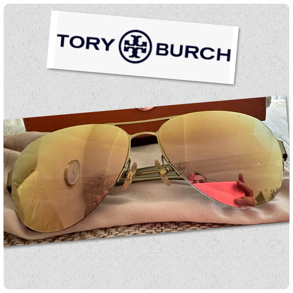 Tory Burch Mirrored Aviator Sunglasses